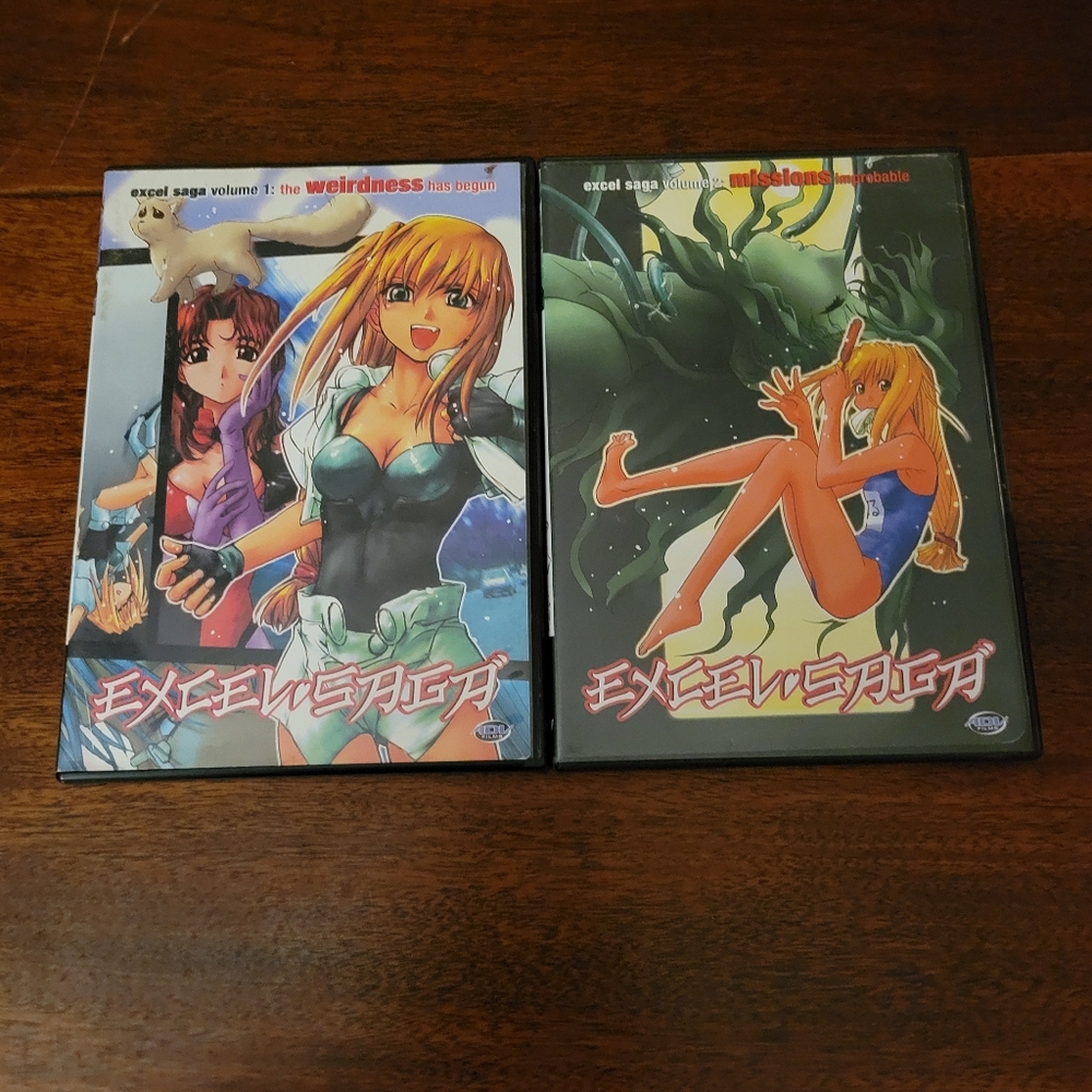 Excel Saga Volumes 1 And 2 Anime DVDs